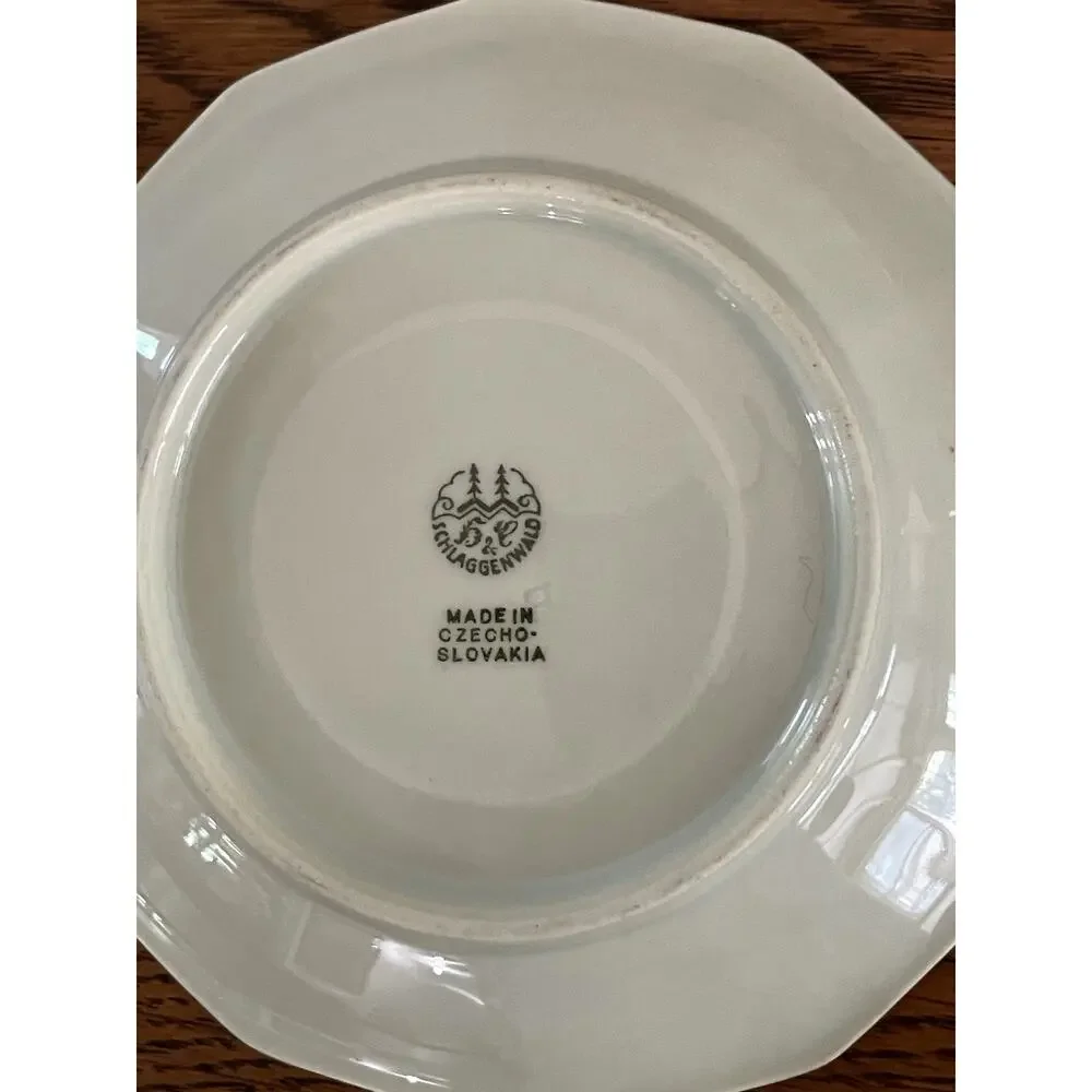 Black Knight Palmiero Vintage Teacup & Saucer Czech - FOR ONE SET Multi Avail